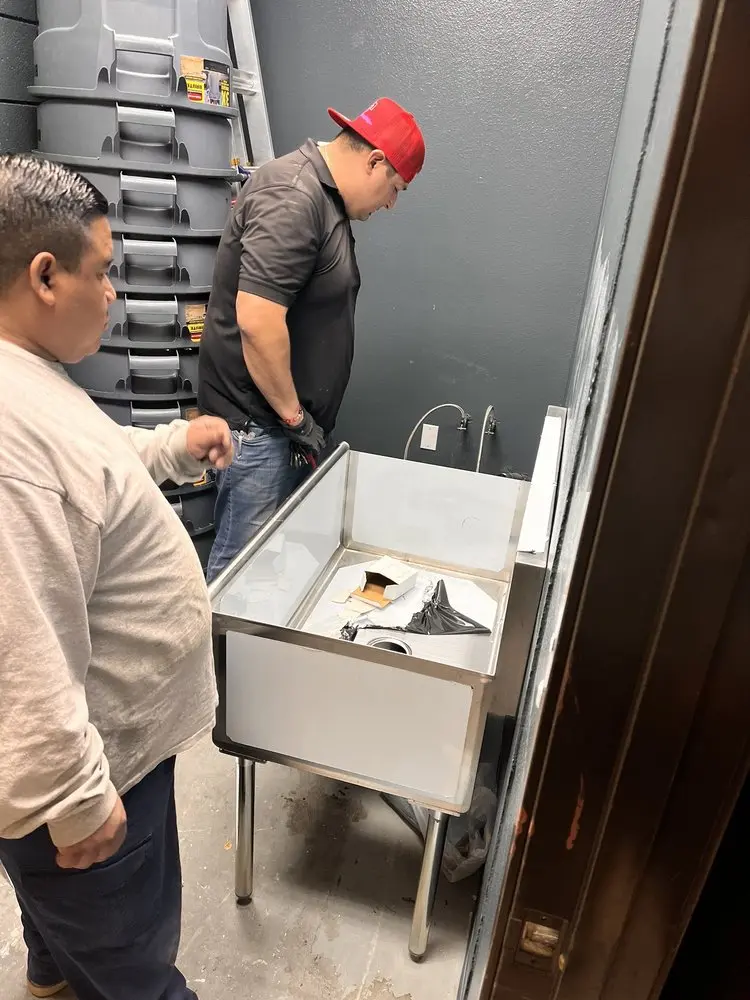 Commercial plumbing and sink installation in Highland Meadows